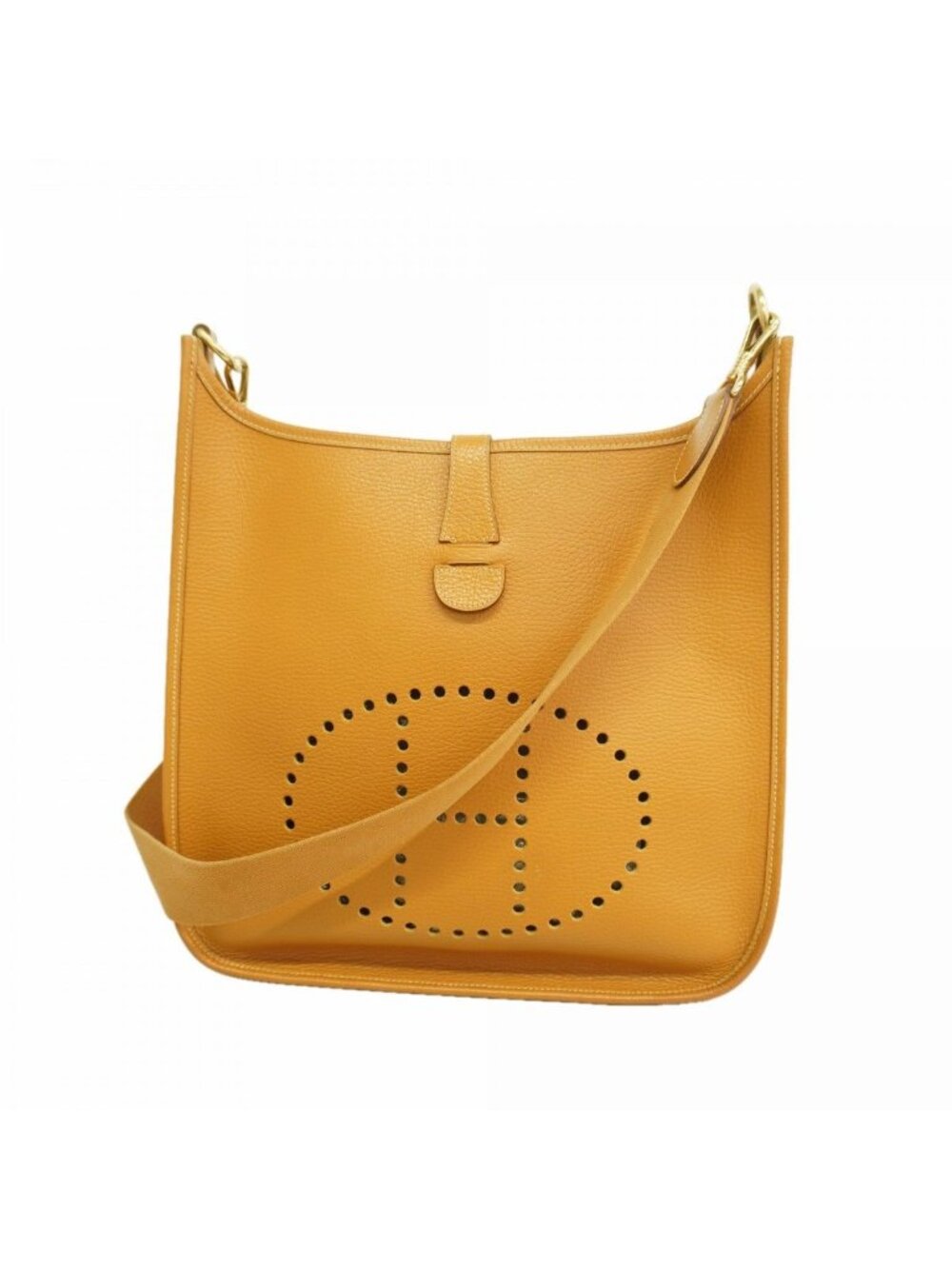 Hermes Shoulder Bag Evelyne Ardennes Natural Gold